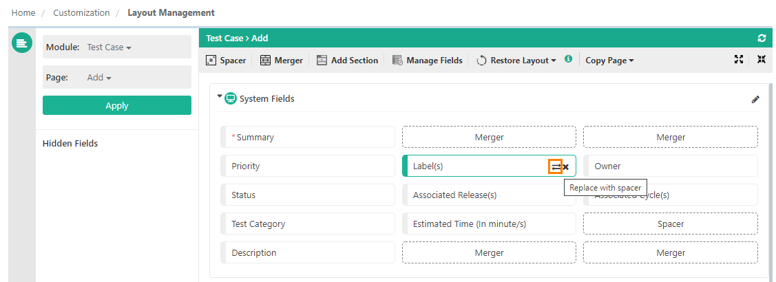 QPro_Customization_Replace_field_with_space QPro_Customization_Replace_field_with_space