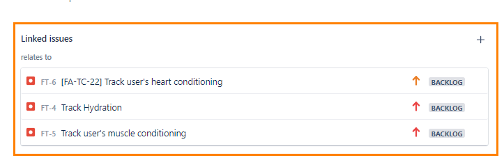 Link issues in Jira