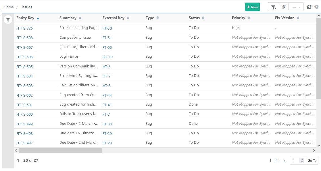 Sync fields to reports